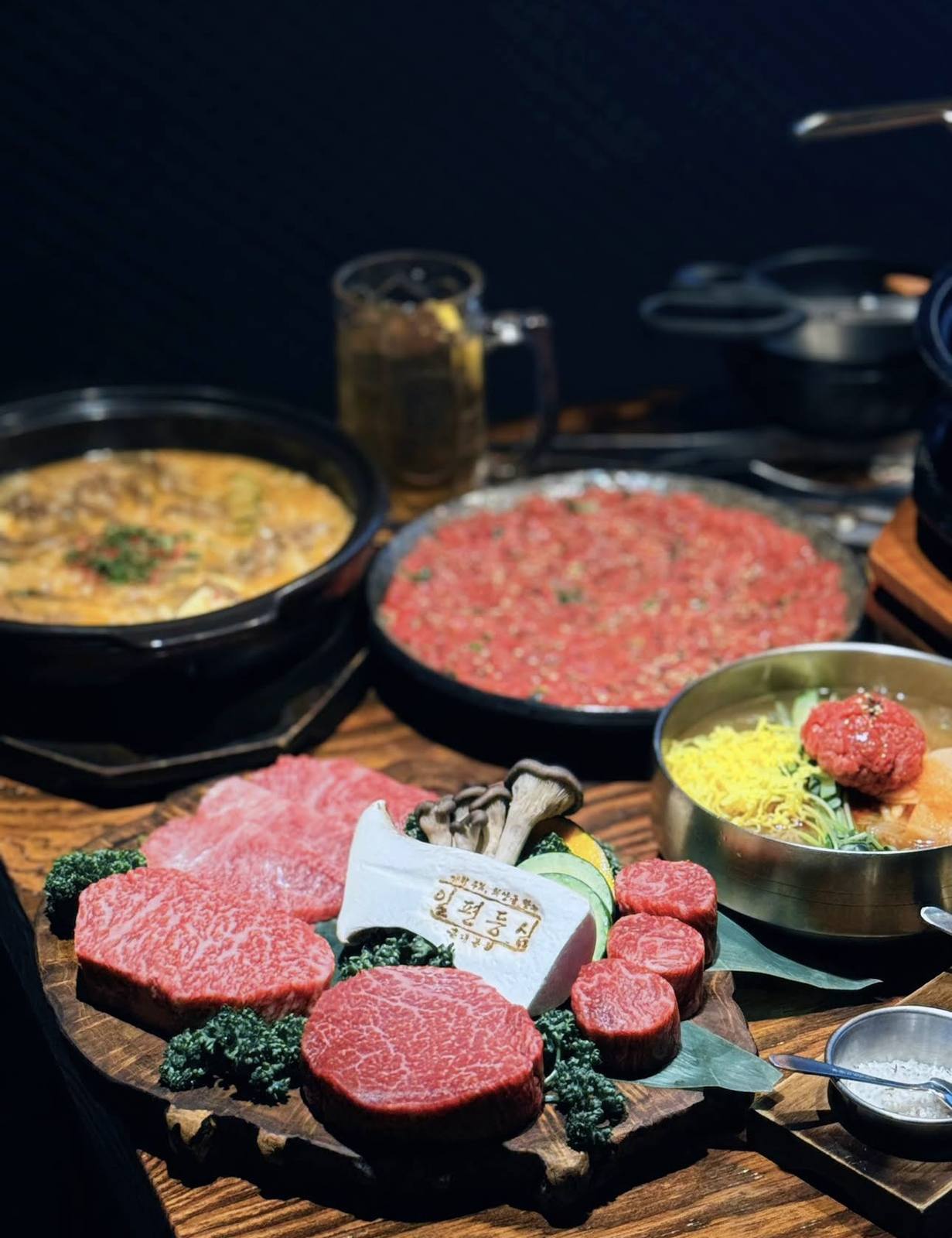 Korean beef BBQ course at ilpyeon Sirloin